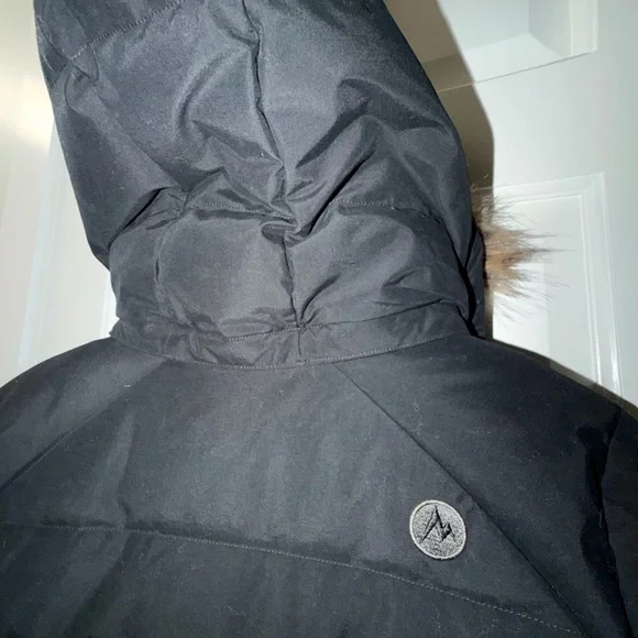 Marmot Women's Black Puffer Coat with Faux Fur Trim - Ladies Medium - Picture 8 of 10